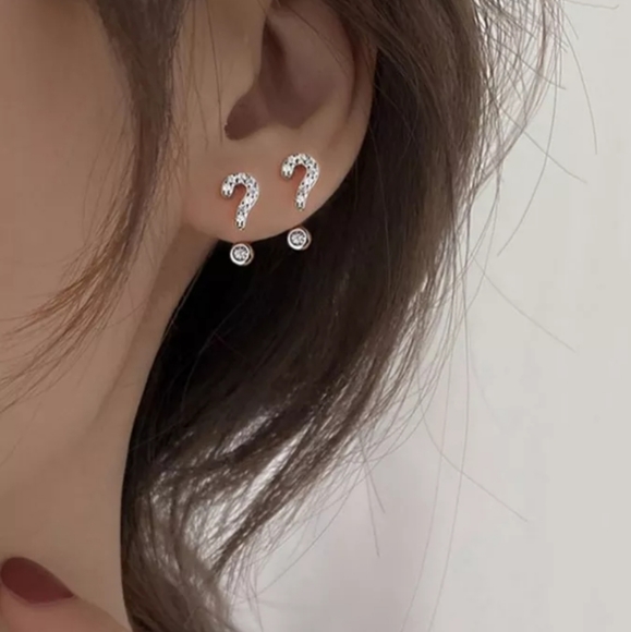 ? ! Stud 925 sterling silver earrings paved diamond crystals sparkly gorgeous - Picture 4 of 5